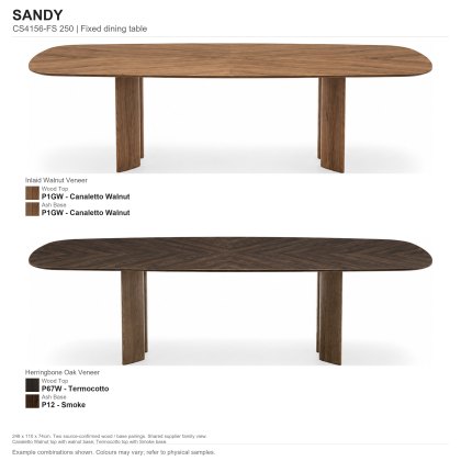 Sandy Fixed Dining Table 250 x 110cm (CS4156-FS 250) by Calligaris Sandy Fixed Dining Table 250 x 110cm (CS4156-FS 250) by Calligaris