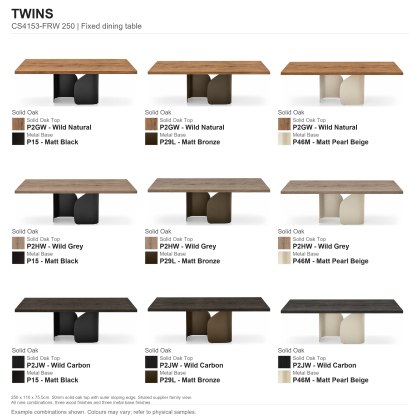 Twins Fixed Dining Table 250 x 110cm (CS4153-FRW 250) by Calligaris Twins Fixed Dining Table 250 x 110cm (CS4153-FRW 250) by Calligaris
