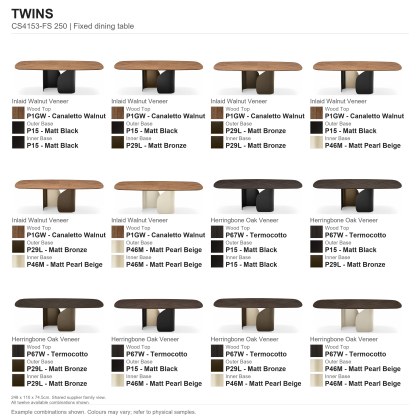 Twins Fixed Dining Table 250 x 110cm (CS4153-FS 250) by Calligaris Twins Fixed Dining Table 250 x 110cm (CS4153-FS 250) by Calligaris