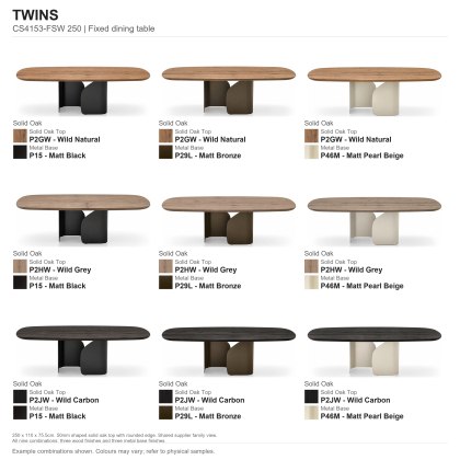 Twins Fixed Dining Table 250 x 110cm (CS4153-FSW 250) by Calligaris Twins Fixed Dining Table 250 x 110cm (CS4153-FSW 250) by Calligaris