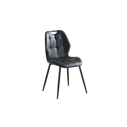 Arla Dining Chair Black PU