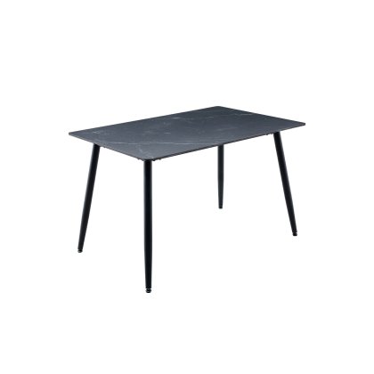 Carson Dining Table Rectangle 1200 Black