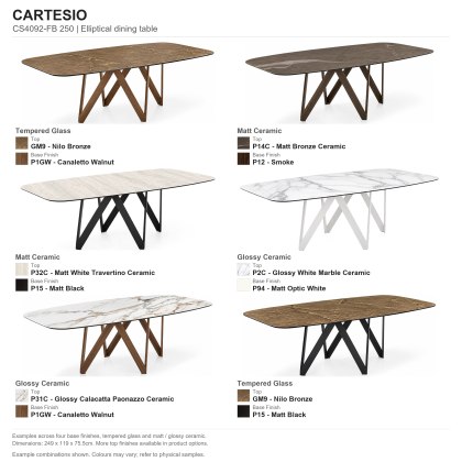 Cartesio Fixed Dining Table (CS4092-FB 250) by Calligaris Cartesio Fixed Dining Table (CS4092-FB 250) by Calligaris