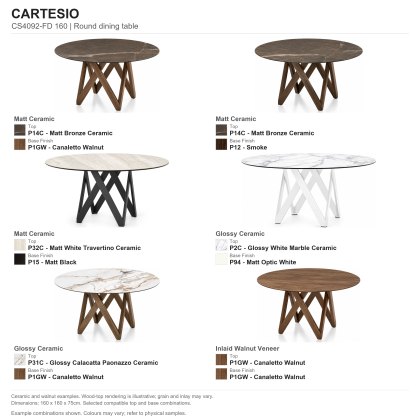 Cartesio Fixed Dining Table (CS4092-FD 160) by Calligaris Cartesio Fixed Dining Table (CS4092-FD 160) by Calligaris