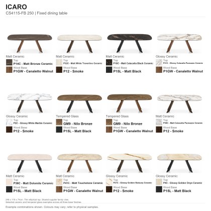 Icaro Fixed Dining Table (CS4115-FB 250) by Calligaris Icaro Fixed Dining Table (CS4115-FB 250) by Calligaris