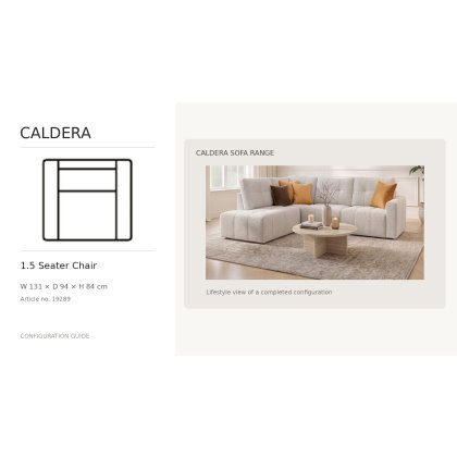 Caldera 1.5 Seater Chair by Softnord Caldera 1.5 Seater Chair by Softnord