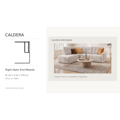 Caldera Open End Module Right by Softnord Caldera Open End Module Right by Softnord