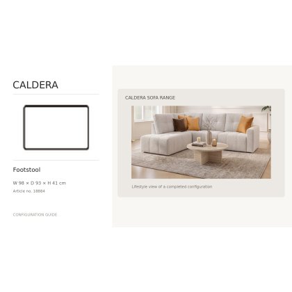 Caldera Footstool by Softnord Caldera Footstool by Softnord