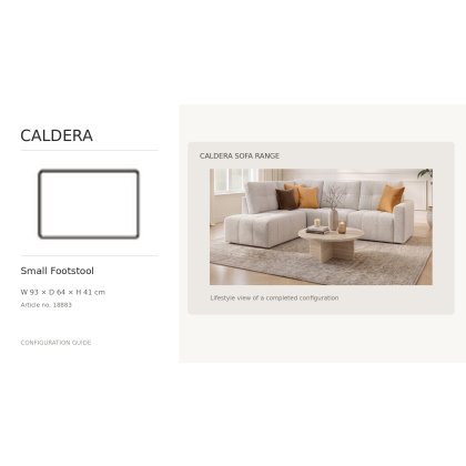 Caldera Small Footstool by Softnord Caldera Small Footstool by Softnord