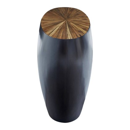 Gabo Round Ebony Console Table Gabo Round Ebony Console Table
