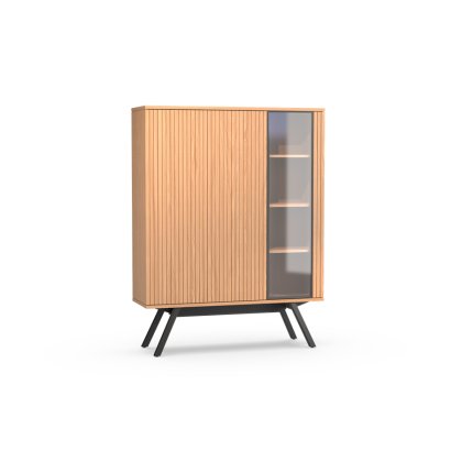 Napoli 3 Door Display Cabinet with Metal Base by MTE Theuns Napoli 3 Door Display Cabinet with Metal Base by MTE Theuns