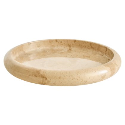 Zoro Cream Marble Round Tray