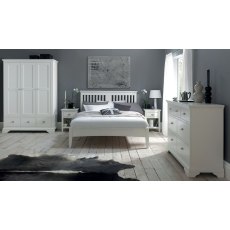 Hampstead White Slatted Headboard by Bentley Designs
