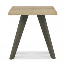 Cadell Aged Oak Lamp Table by Bentley Designs