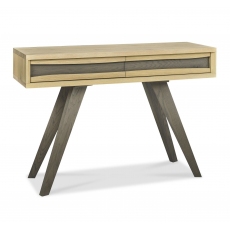 Cadell Aged Oak Console Table with Drawers by Bentley Designs
