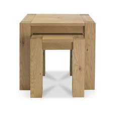 Turin Light Oak Nest of Lamp Tables by Bentley Designs
