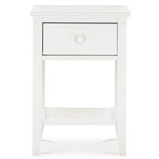 Ashby White 1 Drawer Nightstand by Bentley Designs