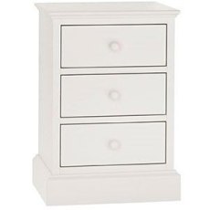 Ashby White 3 Drawer Nightstand by Bentley Designs
