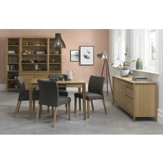 Bergen Oak 2-4 Seater Extension Dining Table by Bentley Designs