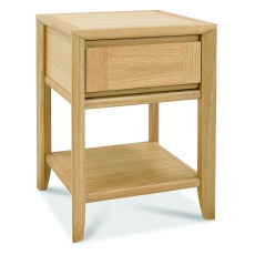 Bergen Oak Lamp Table with Drawer