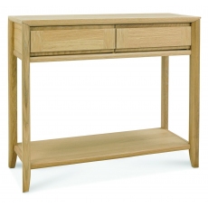 Bergen Oak Console Table with Drawer by Bentley Designs