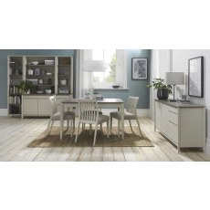 Bergen Grey Washed Oak & Soft Grey 4-6 Seater Extension Dining Table by Bentley Designs