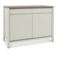 Bergen Grey Washed Oak & Soft Grey Narrow Sideboard by Bentley Designs