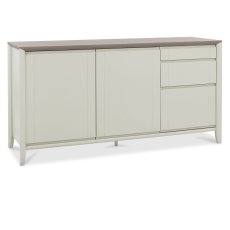 Bergen Grey Washed Oak & Soft Grey Wide Sideboard by Bentley Designs