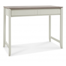Bergen Grey Washed Oak & Soft Grey Desk by Bentley Designs