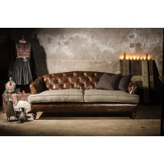 Dalmore Midi Sofa (Tweed & Hide) by Tetrad Harris Tweed
