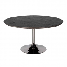 Blackbone 140cm Round Dining Table (Silver Collection) by Richmond Interiors