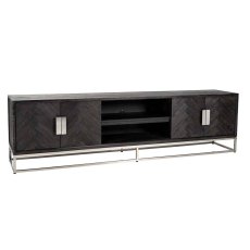 Blackbone 220cm TV Sideboard (Silver Collection) by Richmond Interiors