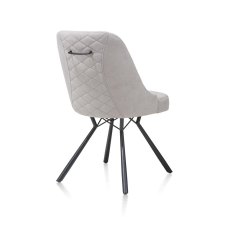 Eefje Dining Chair (Light Grey) by Habufa