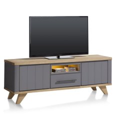 Jardin 170cm Lowboard with LED Lighting (Anthracite) by Habufa