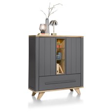 Jardin Highboard with LED Lighting (Anthracite) by Habufa