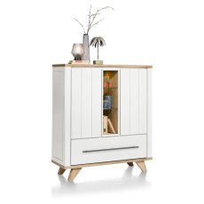 Jardin Highboard with LED Lighting (White) by Habufa