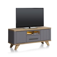 Jardin 140cm Lowboard with LED Lighting (Anthracite) by Habufa