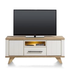 Jardin 140cm Lowboard with LED Lighting (White) by Habufa