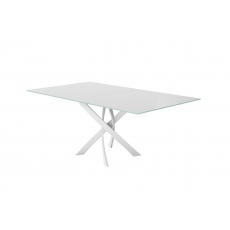Sirocco Swivel 160-200cm Extending Dining Table (White)