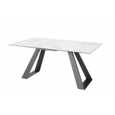 Dante Gloss Top Ceramic Grey 160-200cm Extending Dining Table