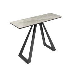 Dante Gloss Top Ceramic Grey Console Table