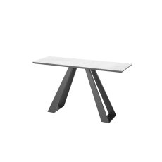 Dante Gloss Top Ceramic Grey Console Table