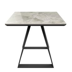 Dante Gloss Top Ceramic Grey Side Table