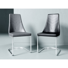 Mia White Faux Leather Dining Chairs (Set of 2)