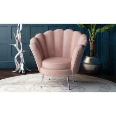 Erica Mink Velvet Lounge Chair