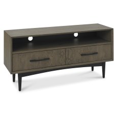 Vintage Weathered Oak Entertainment Unit