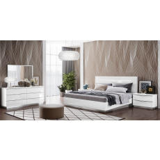 Onda White 6 Drawer Wide Chest