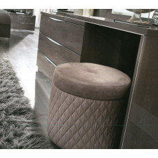 Platinum Quilted Pouffe Stool Platinum Quilted Pouffe Stool