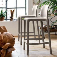 Pair of Bayo 101cm High Outdoor Bar Stools (CB1985) from Connubia by Calligaris Pair of Bayo 101cm High Outdoor Bar Stools (CB1985) from Connubia by Calligaris