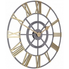 Evening Star Brass 61cm Round Clock by Thomas Kent